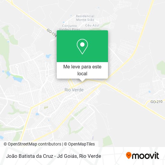João Batista da Cruz - Jd Goiás mapa