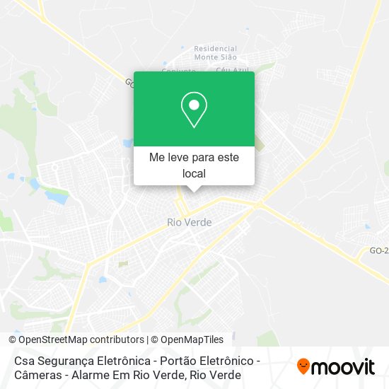 Csa Segurança Eletrônica - Portão Eletrônico - Câmeras - Alarme Em Rio Verde mapa