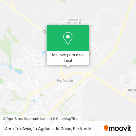 Aero Tex Aviação Agrícola Jd Goiás mapa
