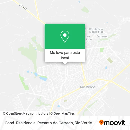 Cond. Residencial Recanto do Cerrado mapa