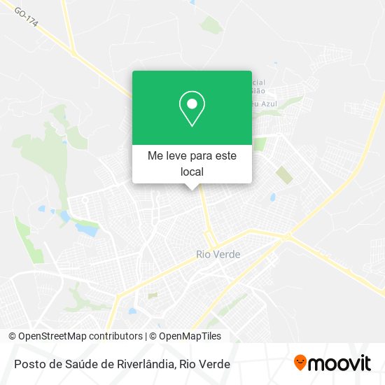 Posto de Saúde de Riverlândia mapa