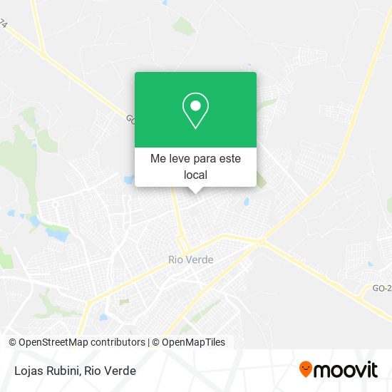 Lojas Rubini mapa