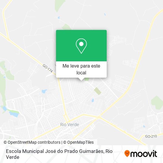 Escola Municipal José do Prado Guimarães mapa