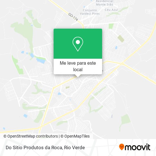 Do Sitio Produtos da Roca mapa