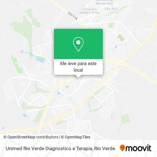 Unimed Rio Verde Diagnostico e Terapia mapa