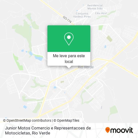 Junior Motos Comercio e Representacoes de Motocicletas mapa