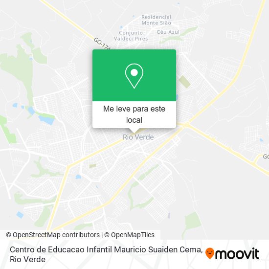 Centro de Educacao Infantil Mauricio Suaiden Cema mapa