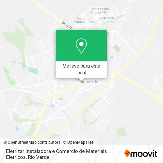 Eletrizar Instaladora e Comercio de Materiais Eletricos mapa