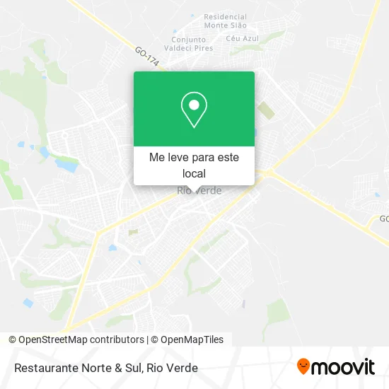 Restaurante Norte & Sul mapa