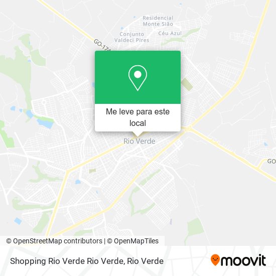 Shopping Rio Verde Rio Verde mapa