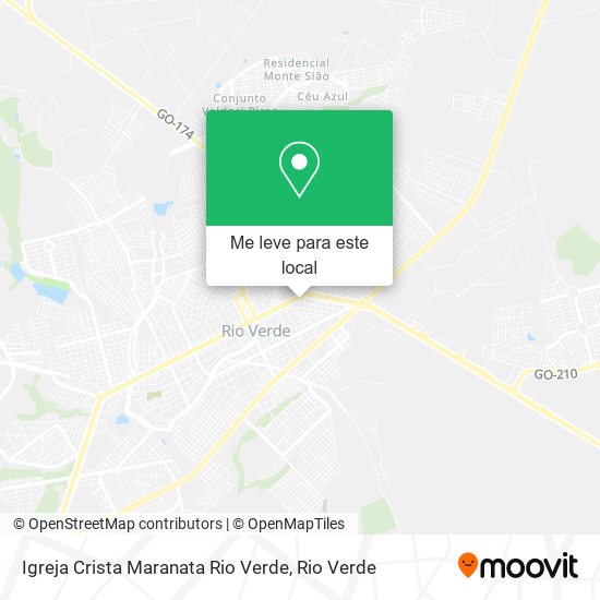 Igreja Crista Maranata Rio Verde mapa