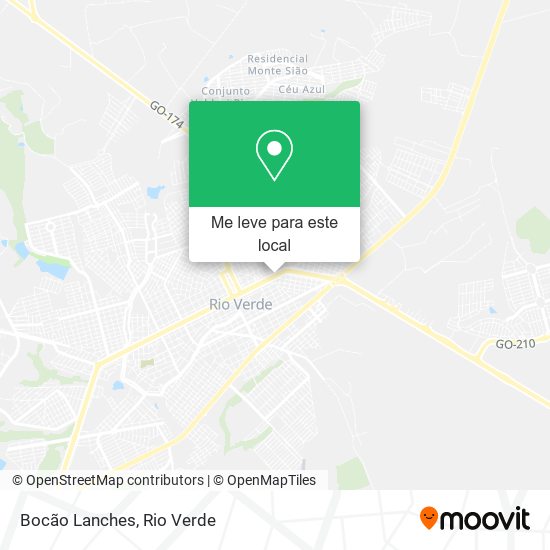 Bocão Lanches mapa