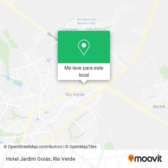 Hotel Jardim Goiás mapa