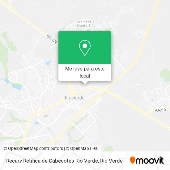 Recarv Retifica de Cabecotes Rio Verde mapa