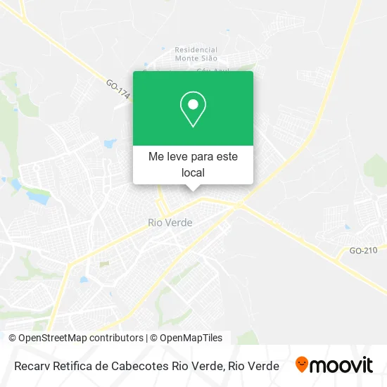 Recarv Retifica de Cabecotes Rio Verde mapa