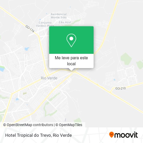 Hotel Tropical do Trevo mapa