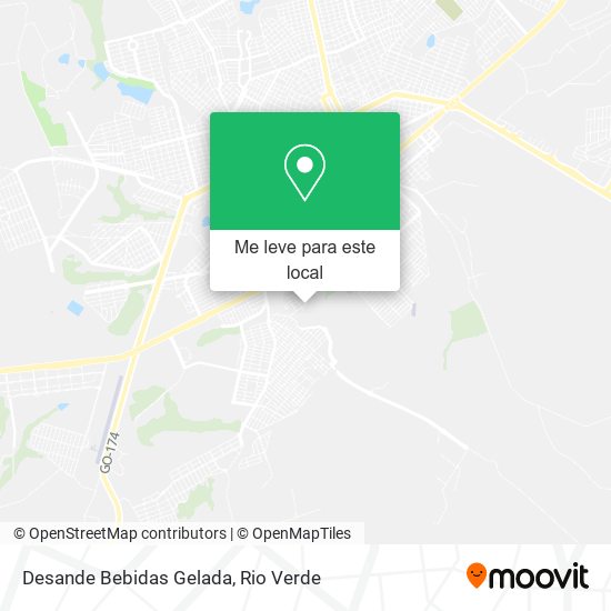 Desande Bebidas Gelada mapa