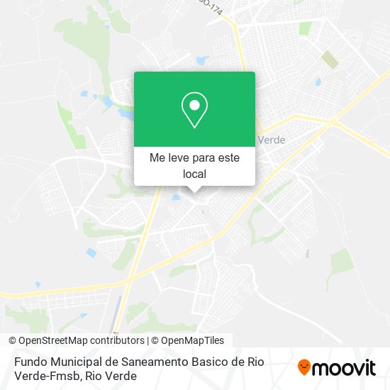 Fundo Municipal de Saneamento Basico de Rio Verde-Fmsb mapa