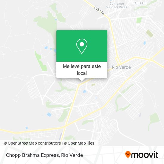 Chopp Brahma Express mapa