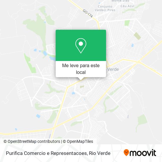Purifica Comercio e Representacoes mapa