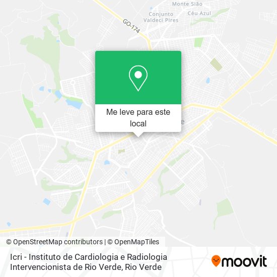 Icri - Instituto de Cardiologia e Radiologia Intervencionista de Rio Verde mapa