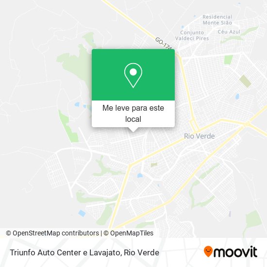 Triunfo Auto Center e Lavajato mapa