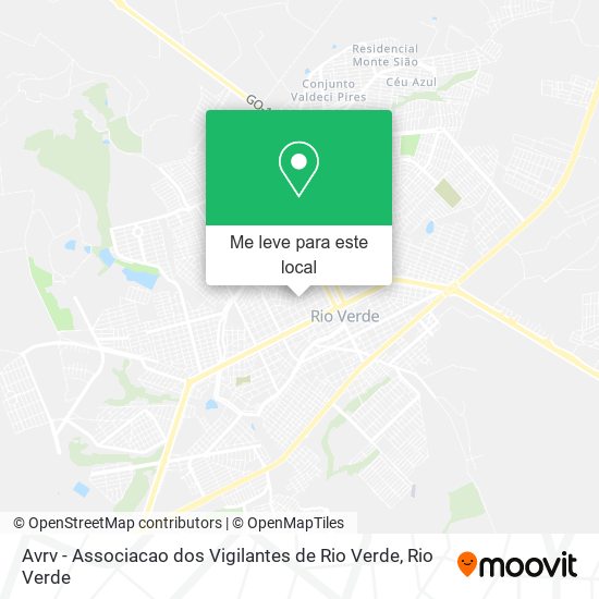 Avrv - Associacao dos Vigilantes de Rio Verde mapa