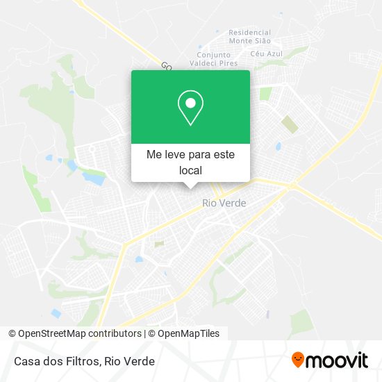 Casa dos Filtros mapa