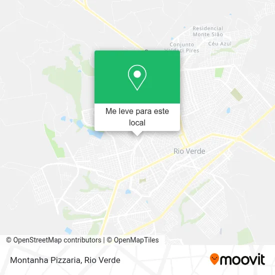 Montanha Pizzaria mapa