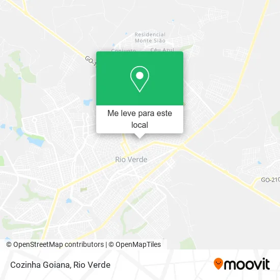 Cozinha Goiana mapa