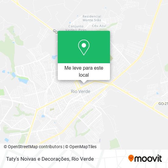 Taty's Noivas e Decorações mapa