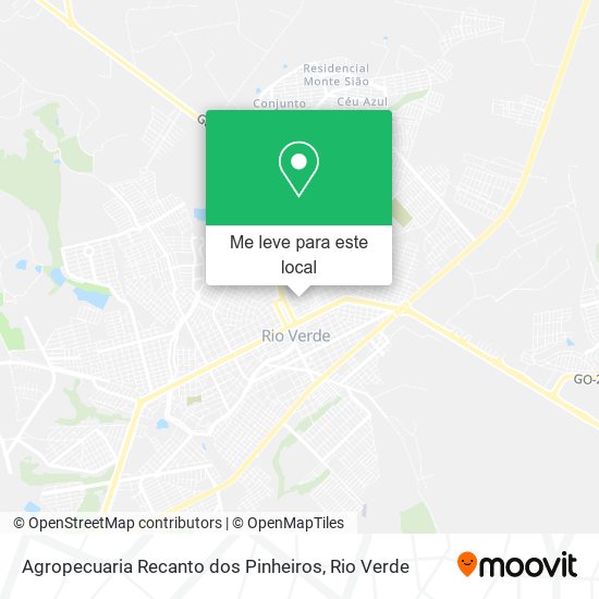 Agropecuaria Recanto dos Pinheiros mapa
