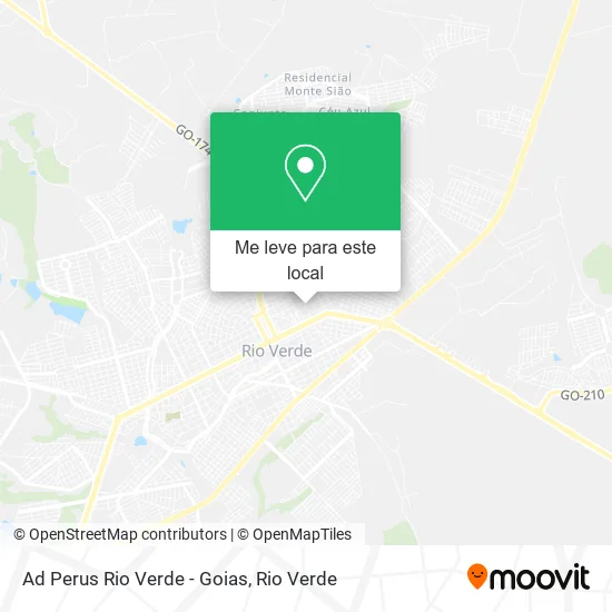 Ad Perus Rio Verde - Goias mapa
