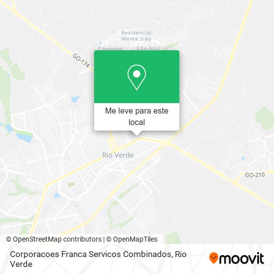 Corporacoes Franca Servicos Combinados mapa