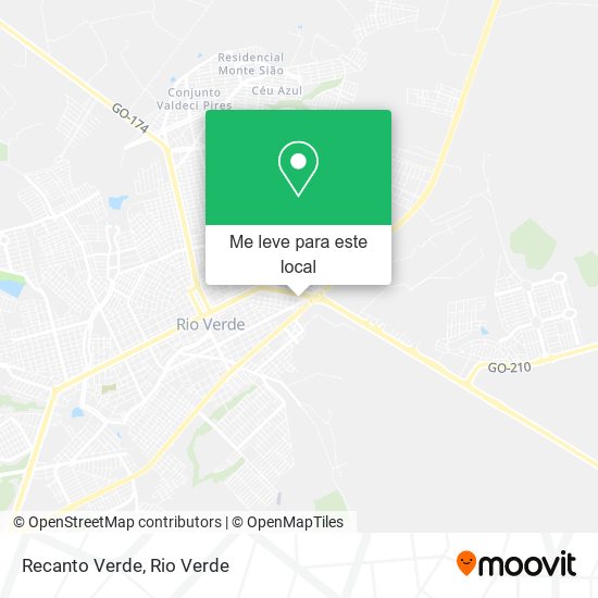 Recanto Verde mapa