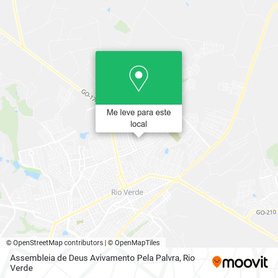 Assembleia de Deus Avivamento Pela Palvra mapa