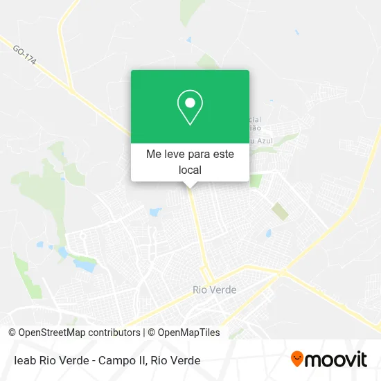 Ieab Rio Verde - Campo II mapa