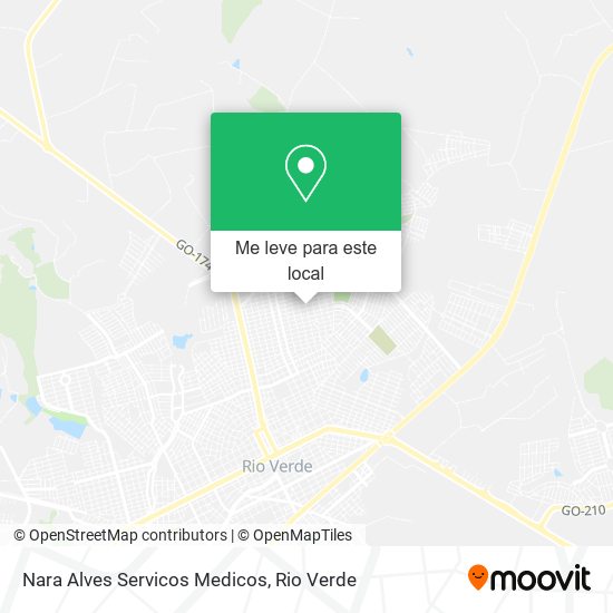 Nara Alves Servicos Medicos mapa