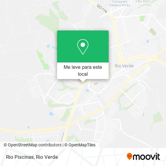 Rio Piscinas mapa