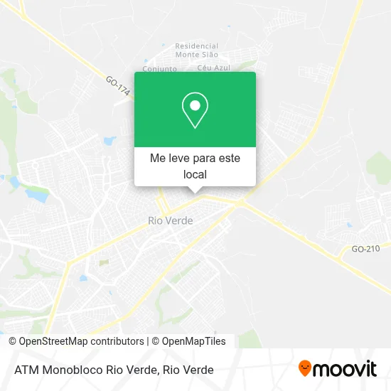 ATM Monobloco Rio Verde mapa