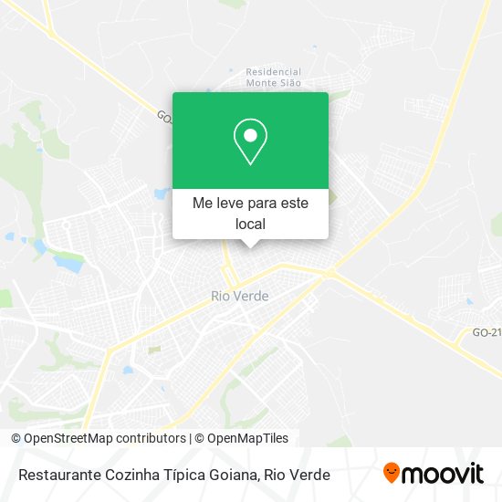 Restaurante Cozinha Típica Goiana mapa