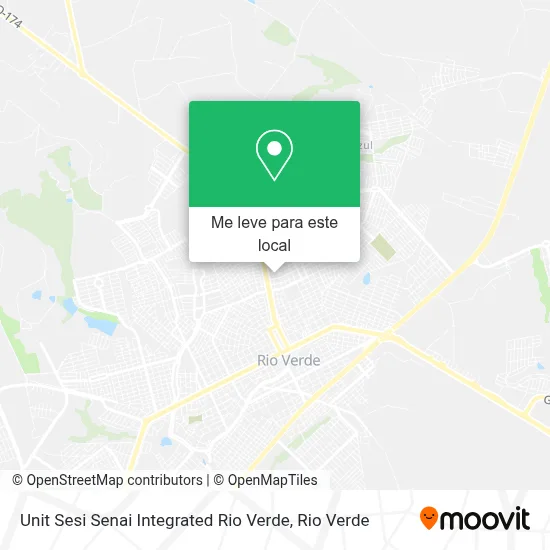 Unit Sesi Senai Integrated Rio Verde mapa