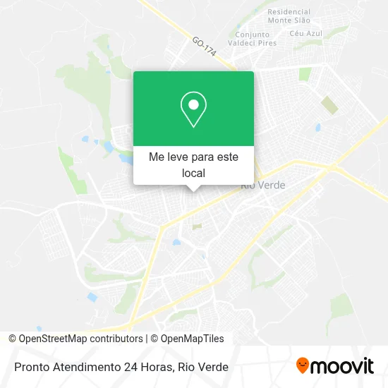 Pronto Atendimento 24 Horas mapa