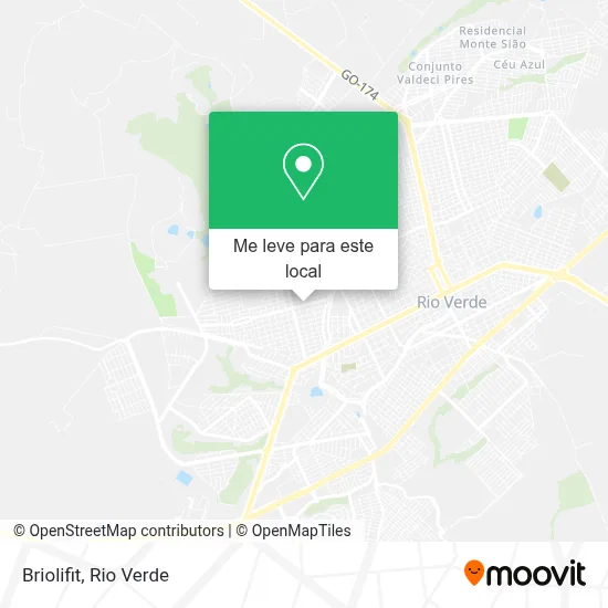 Briolifit mapa