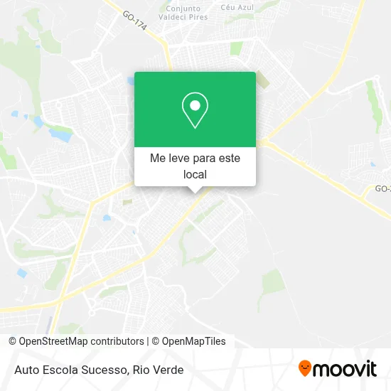 Auto Escola Sucesso mapa
