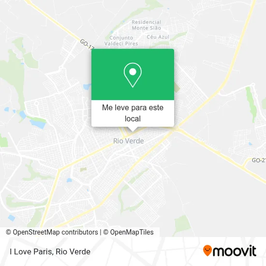 I Love Paris mapa