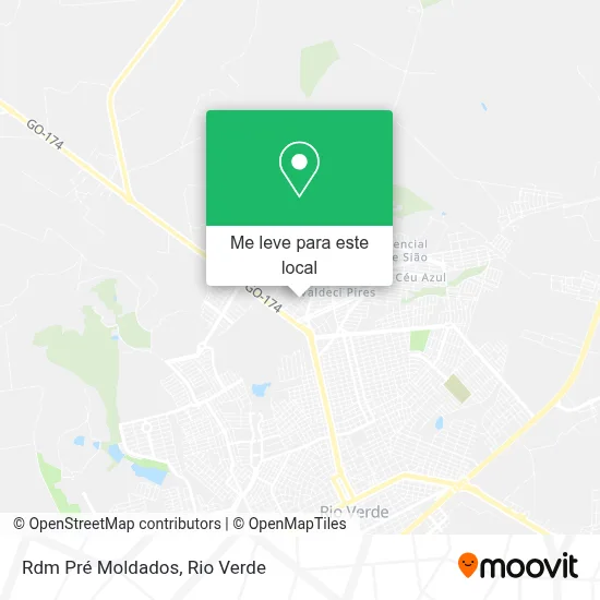 Rdm Pré Moldados mapa