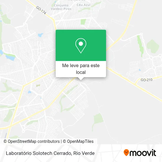 Laboratório Solotech Cerrado mapa