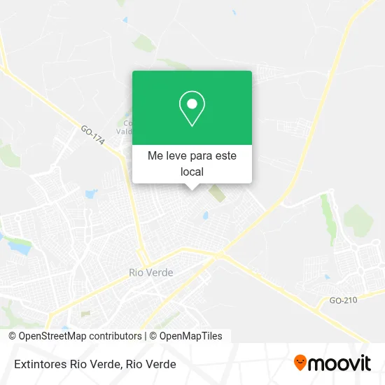 Extintores Rio Verde mapa