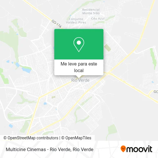 Multicine Cinemas - Rio Verde mapa